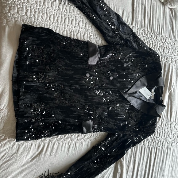 Black Sparkly Blazer - Picture 2 of 4